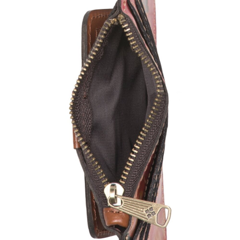 PATRICIA NASH Spring Multi Print Leather Cassis Id And Credit Card Case Wallet - Picture 3 of 4